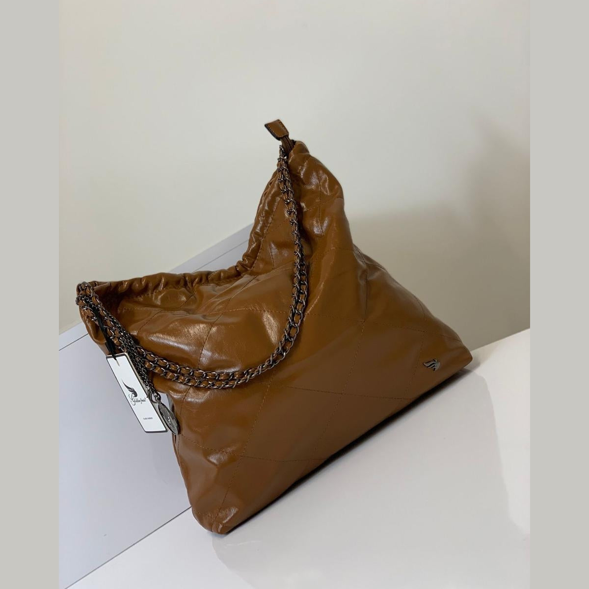 KIT Bolsa Feminina Saco Alça Correntes Necessaire