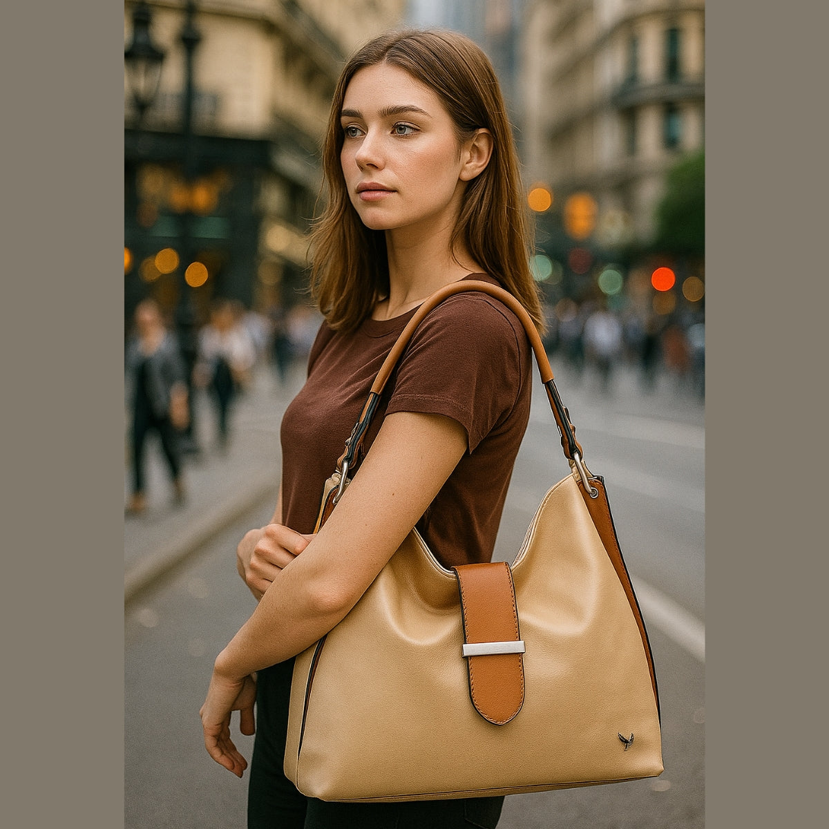 Bolsa Feminina Grande Sofisticada Versátil
