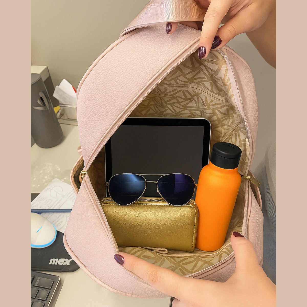 Mochila Feminina Casual Moderna Funcional