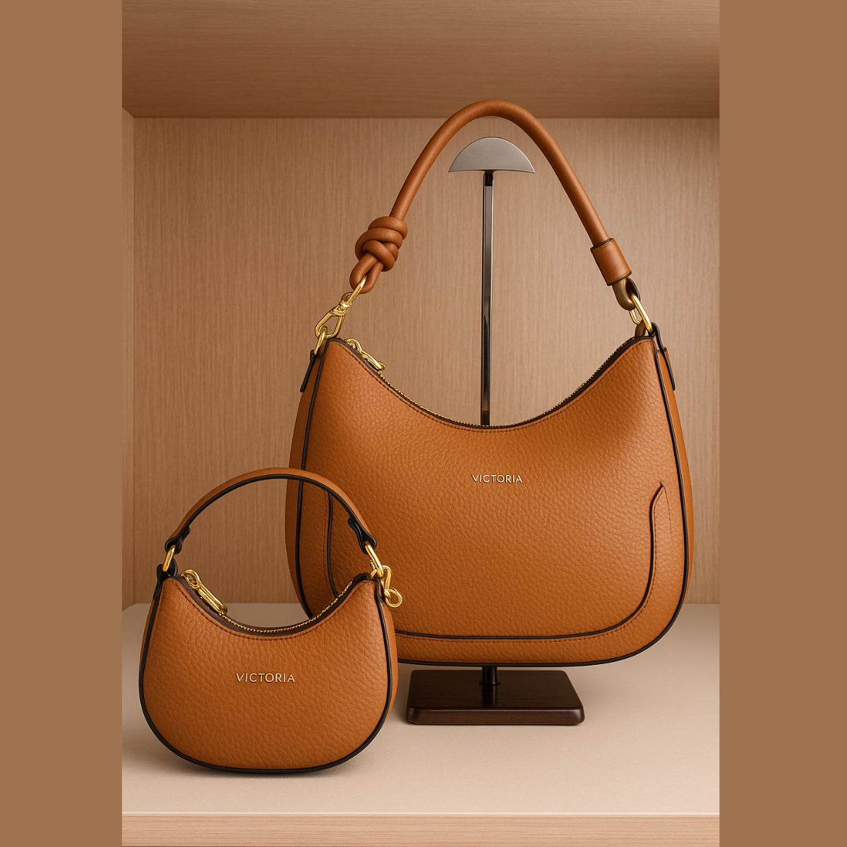 Kit Bolsa Feminina Baguete e Mini Bag Versátil Estilosa