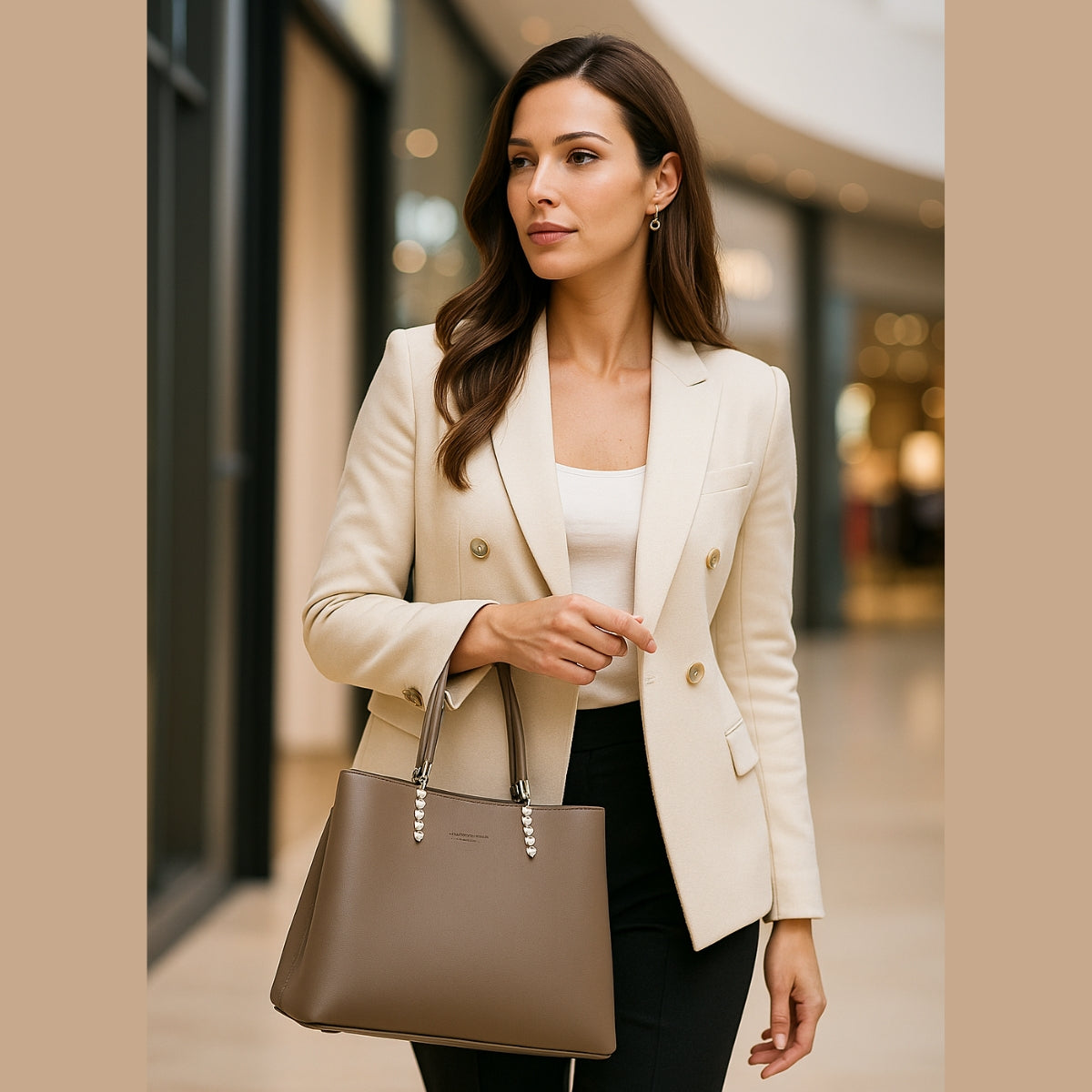 Bolsa Feminina Clássica Estruturada Elegante