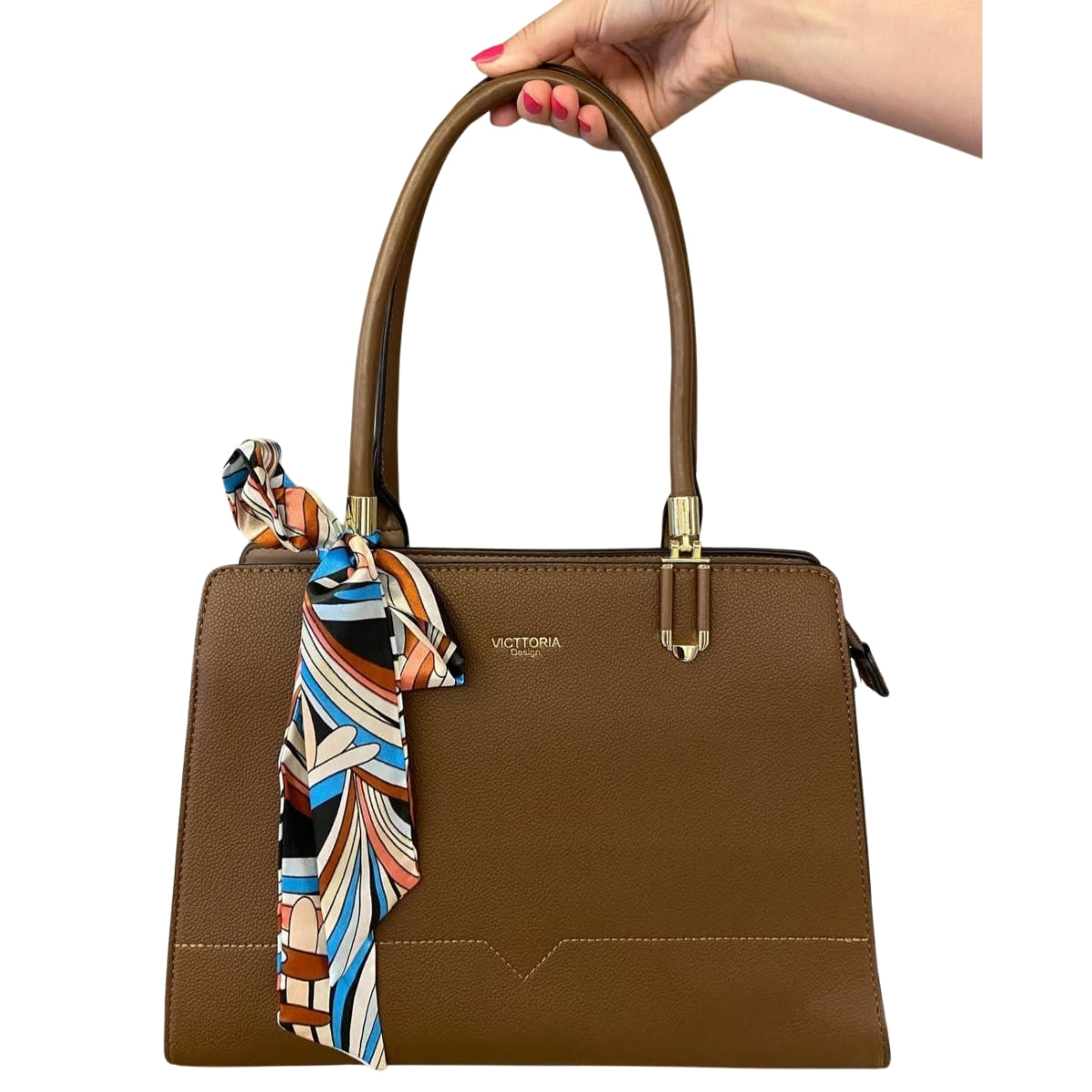 Bolsa Feminina de Ombro com Lencinho Elegante