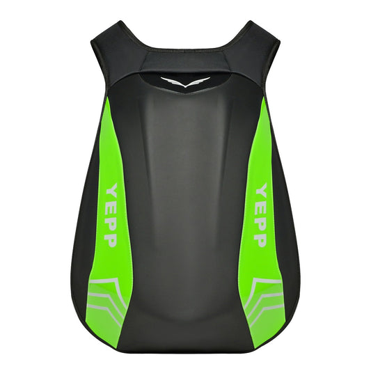 Mochila Porta Capacete Moto Impermeável AntiFurto Reflexivo Verde