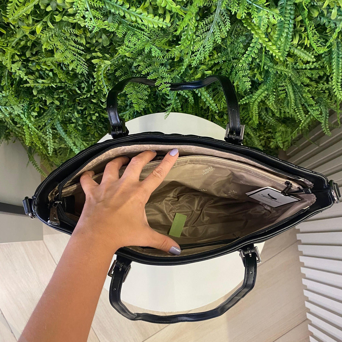 Bolsa Feminina Sofisticada Versátil Golden Fênix Grande