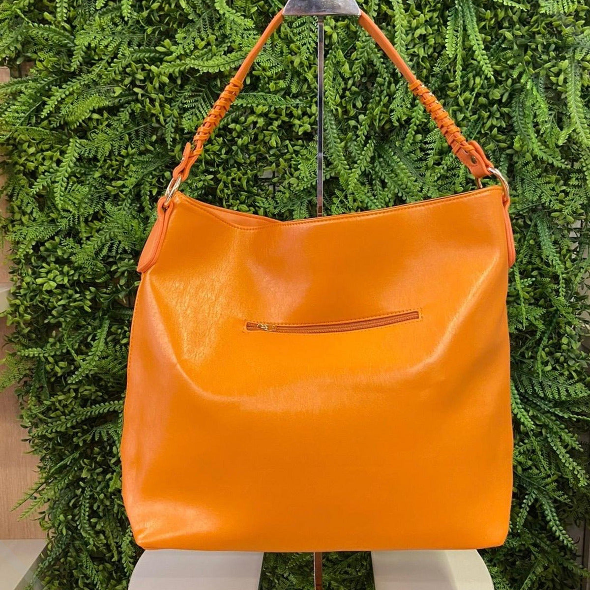 Bolsa Feminina Transversal Acetinada Grande