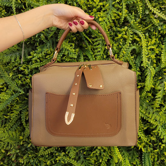 Bolsa Feminina Baú Elegante Golden Fênix