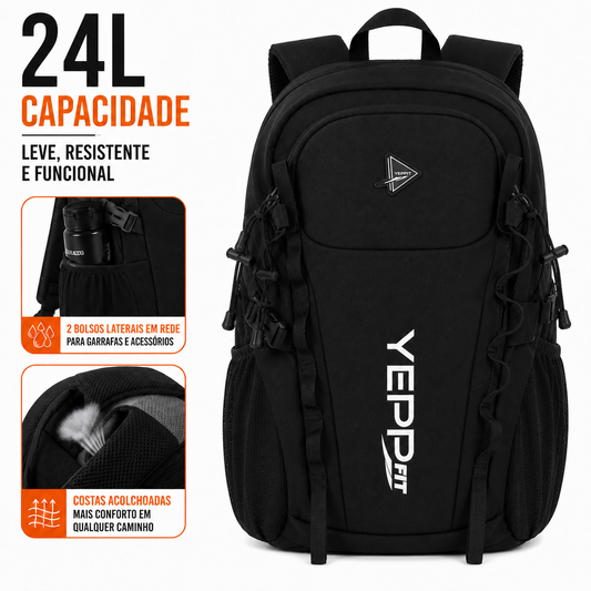 Mochila 24L Leve Resistente Academia Trilha Viagem com Apito