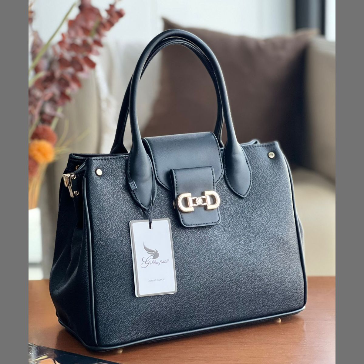 Bolsa Feminina Sofisticada Elegante Golden Fênix