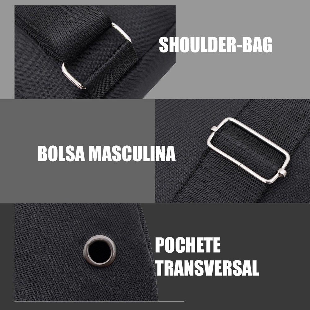 Bolsa Tiracolo Unissex Pochete Transversal Bag Ombro Costa