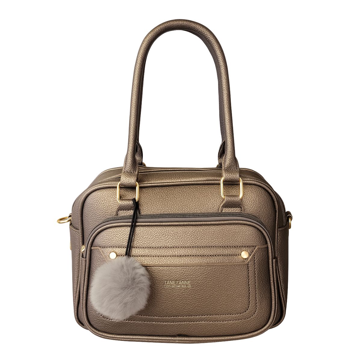 Bolsa Estruturada Glam com Pompom – Bolseira Lux