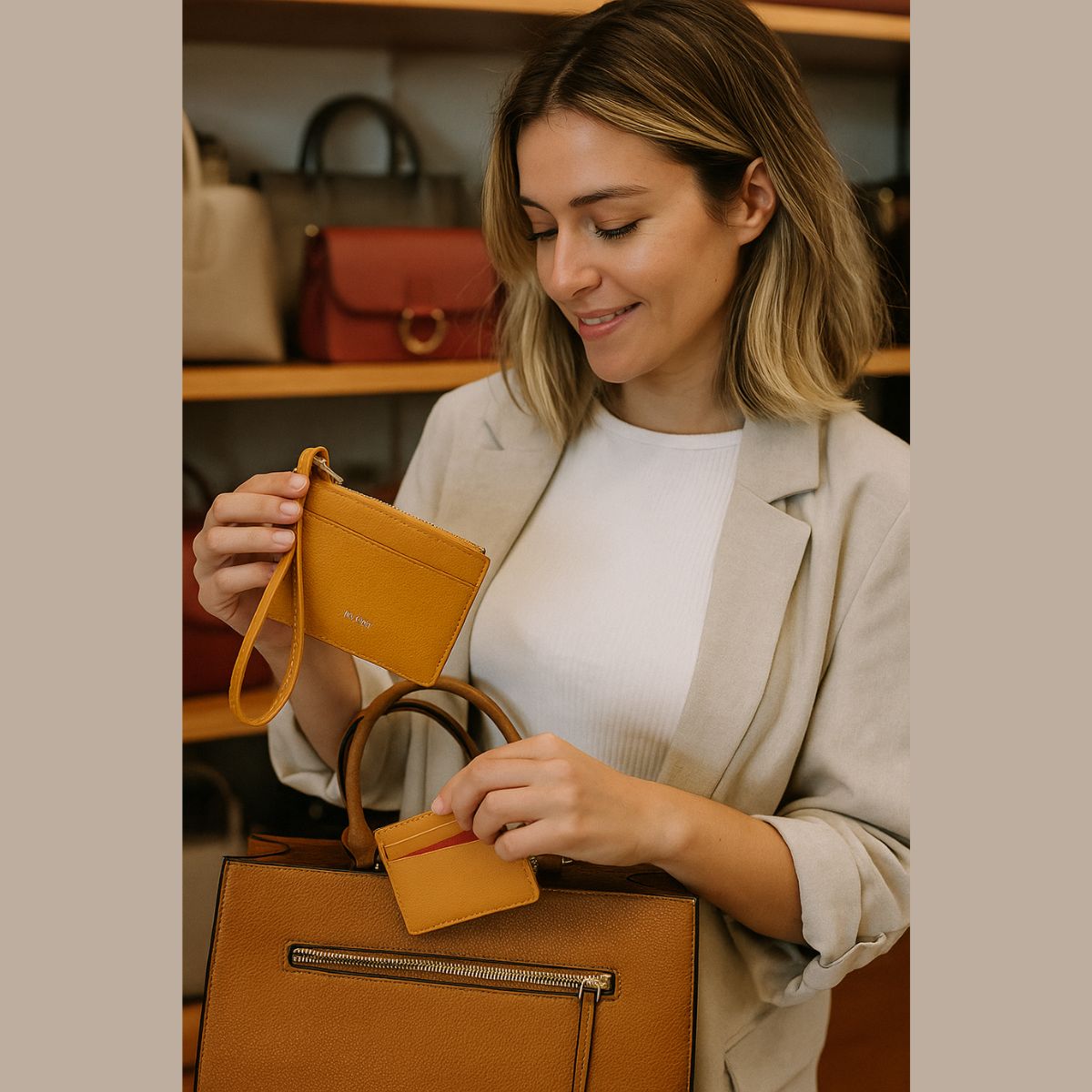 Porta Cartões Bolso P/ Moedas Compacto Funcional