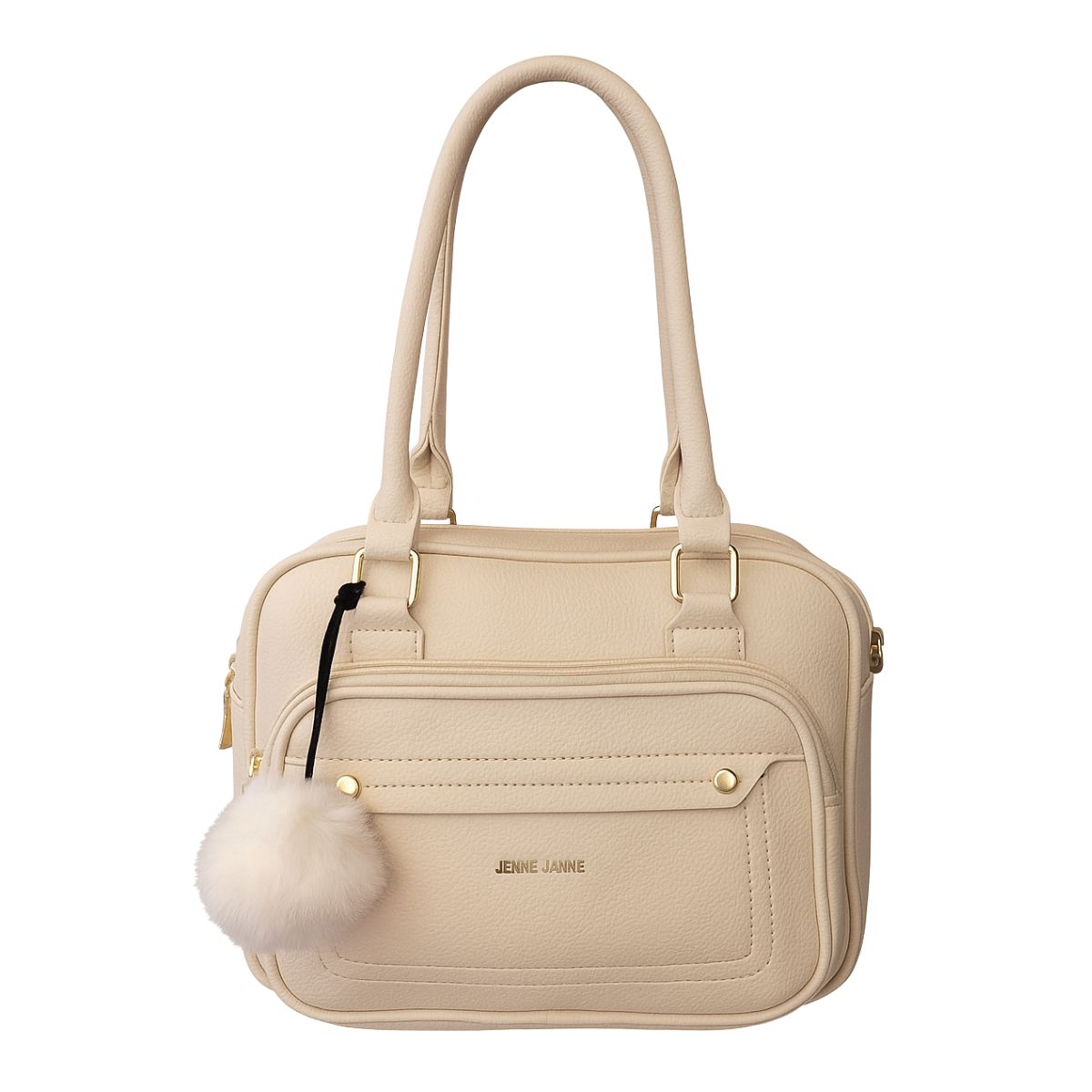 Bolsa Estruturada Glam com Pompom – Bolseira Lux