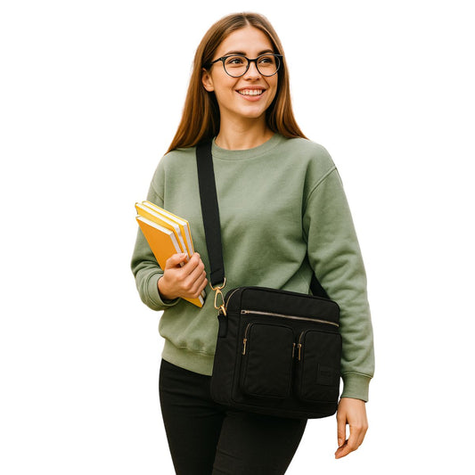 Bolsa Transversal Feminina Notebook Trabalho Universitária