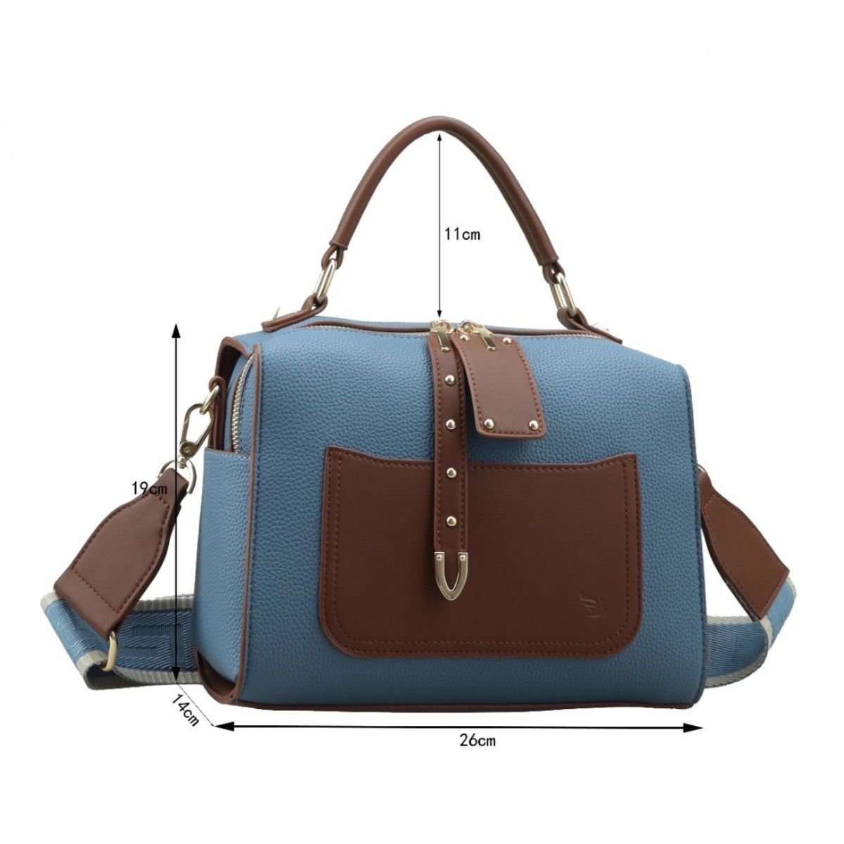 Bolsa Feminina Baú Elegante Golden Fênix