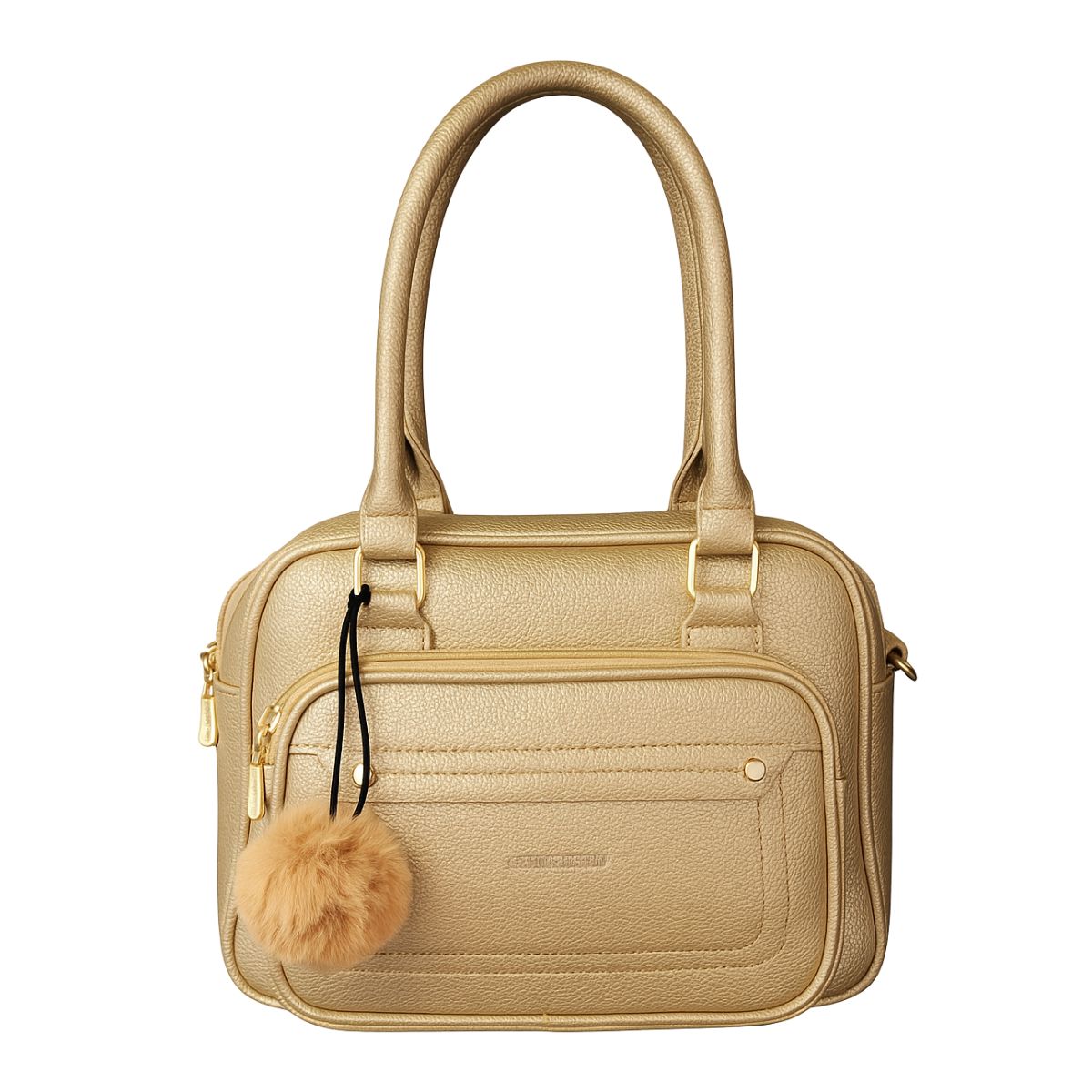 Bolsa Estruturada Glam com Pompom – Bolseira Lux