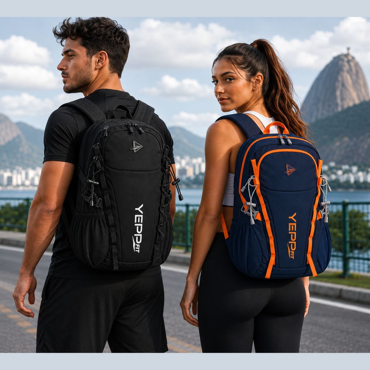 Mochila 24L Leve Resistente Academia Trilha Viagem com Apito