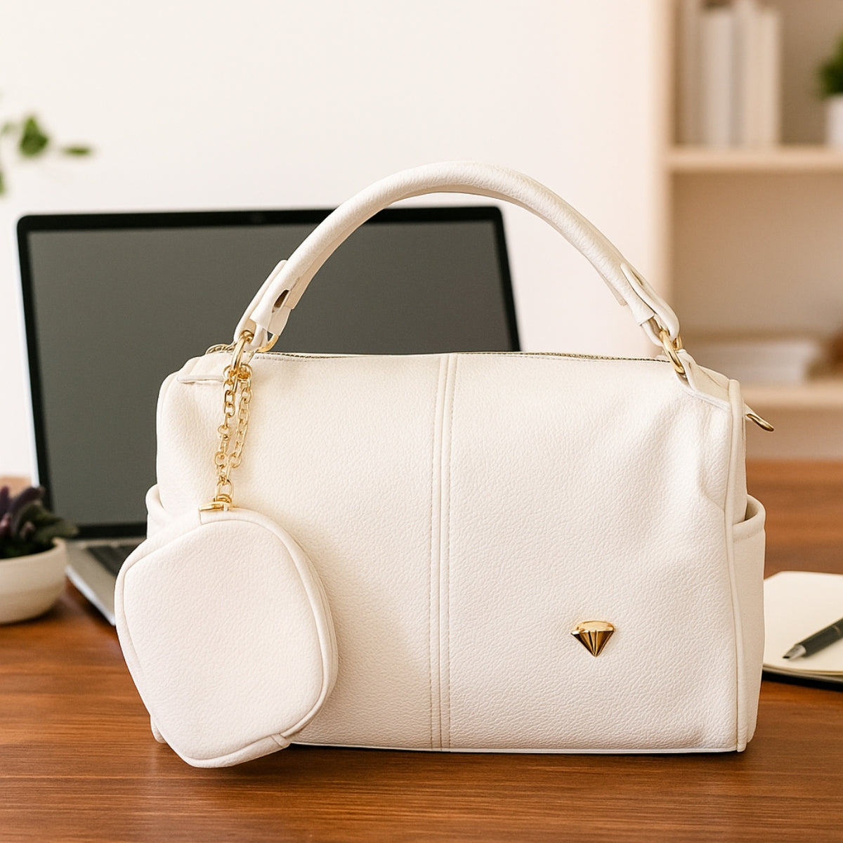 Bolsa Feminina com Alça Transversal e Bolsinha Removível