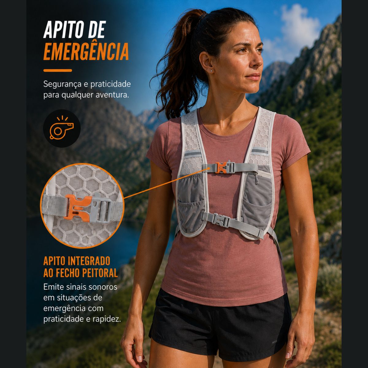 Mochila Hidratação 4L Running Trail Bike Unissex Esportiva