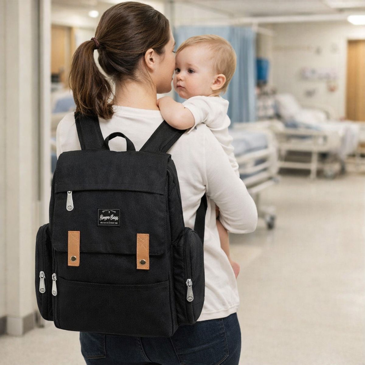 Mochila Bolsa Maternidade Multifunção Gestante Mamadeira Bebê Térmica