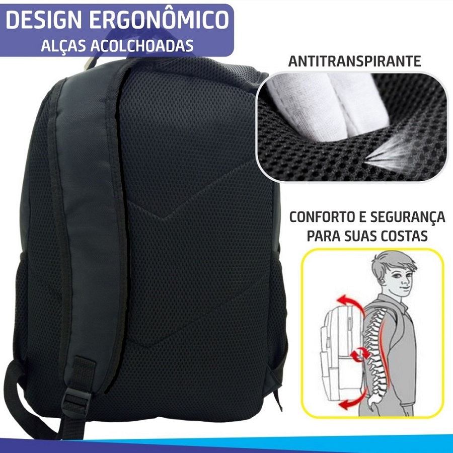 Mochila Notebook Executiva Home Office Trabalho Escolar