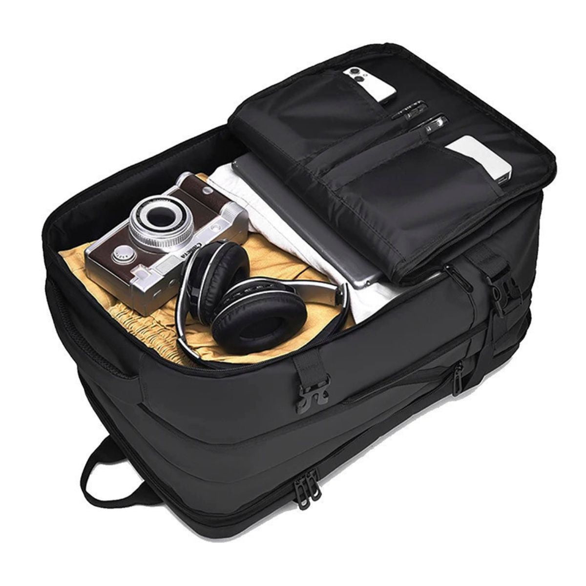 Mochila Bolsa Notebook Executiva 17,3 Polegadas Escolar Impermeável Viagem Expansível 20 à 34L