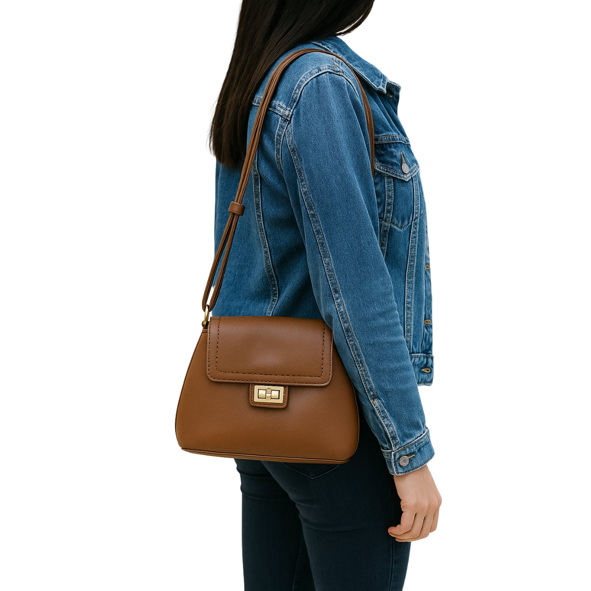 Bolsa Feminina Tiracolo Versátil Sofisticada Golden Fênix