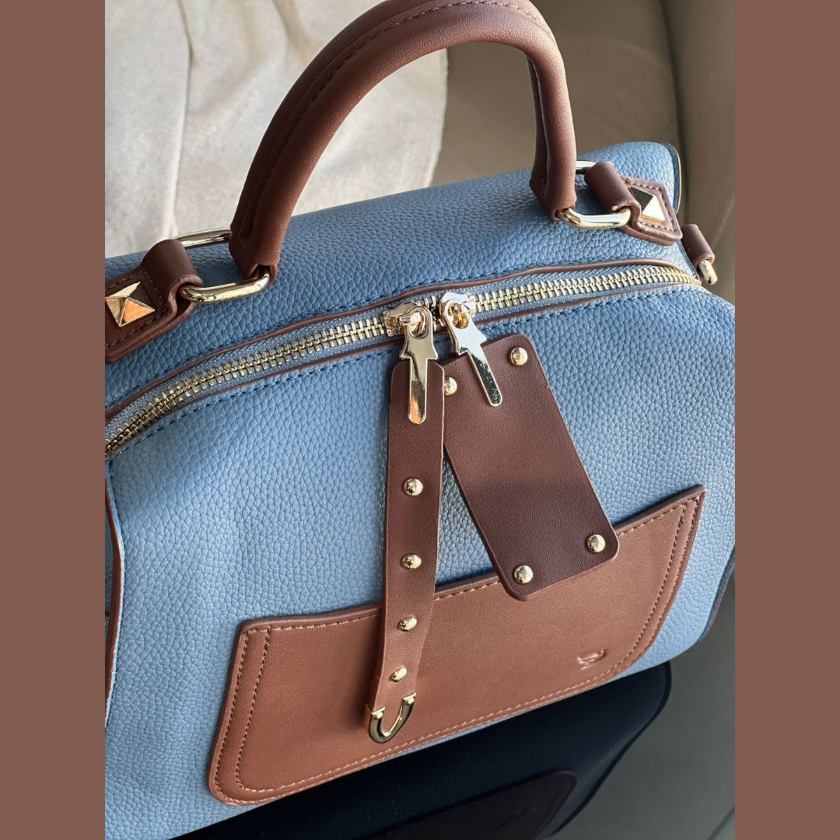 Bolsa Feminina Baú Elegante Golden Fênix