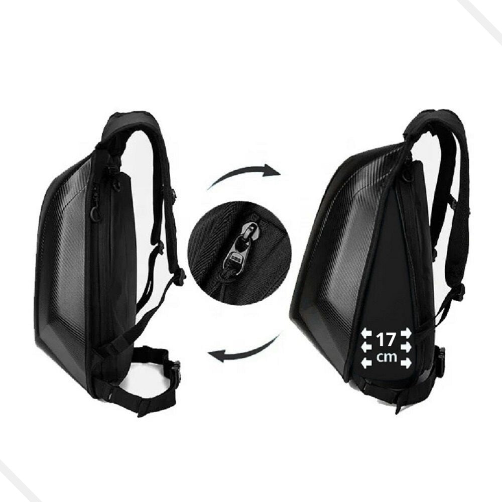 Mochila Porta Capacete Moto Impermeável AntiFurto Reflexivo