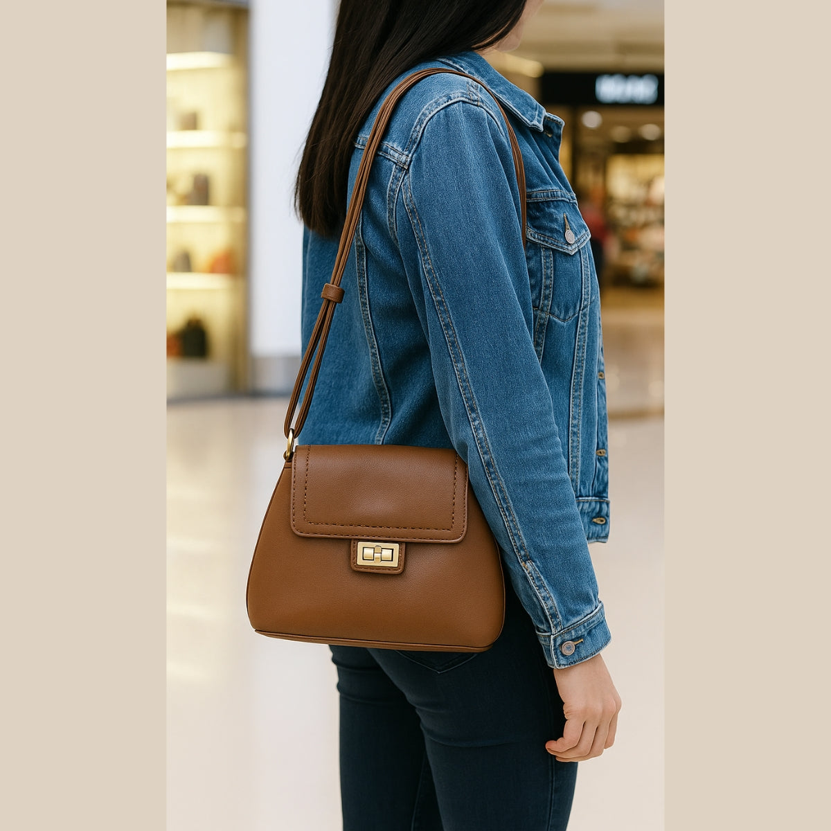 Bolsa Feminina Tiracolo Versátil Sofisticada Golden Fênix