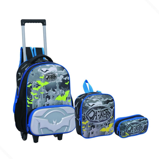 Kit Mochila Escolar Menino Infantil Estojo Lancheira Térmica