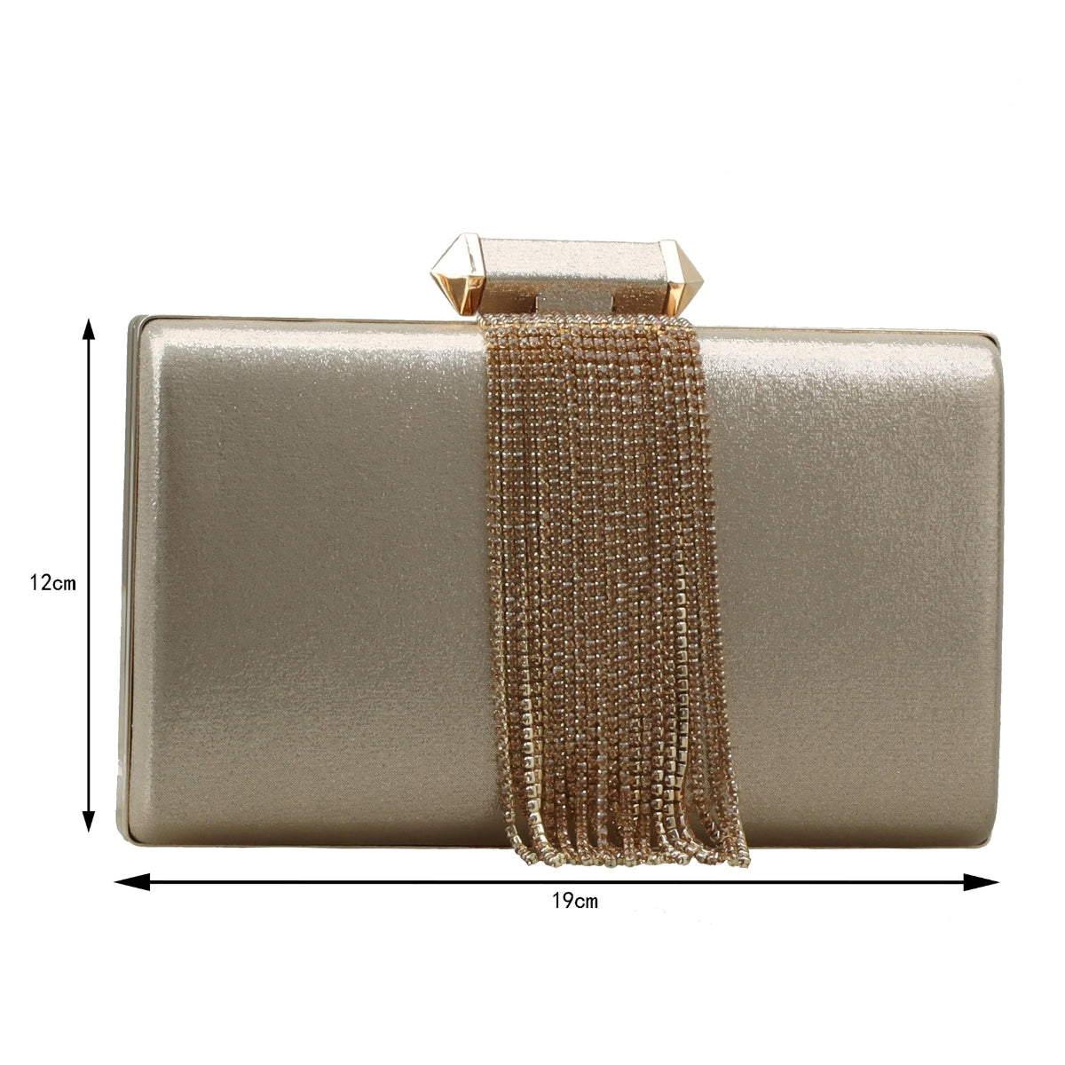 Bolsa Feminina Festa Brilho e Correntes Golden Fênix