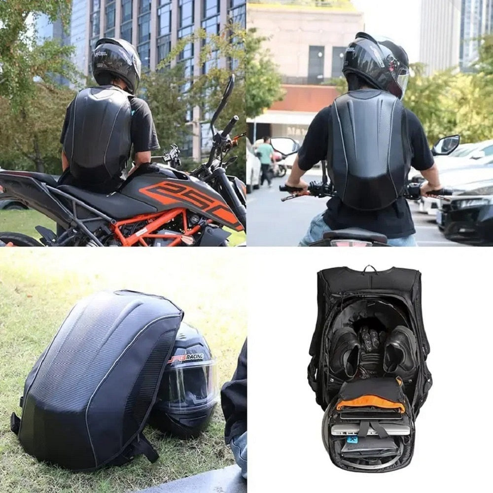 Mochila Porta Capacete Moto Impermeável AntiFurto Reflexivo