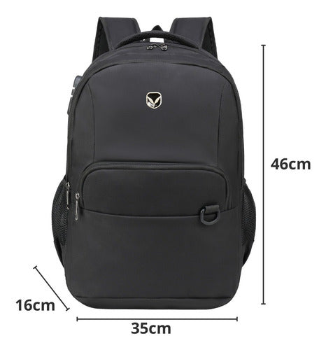 Mochila Notebook Executiva 16.5/POL AntiFurto com Senha
