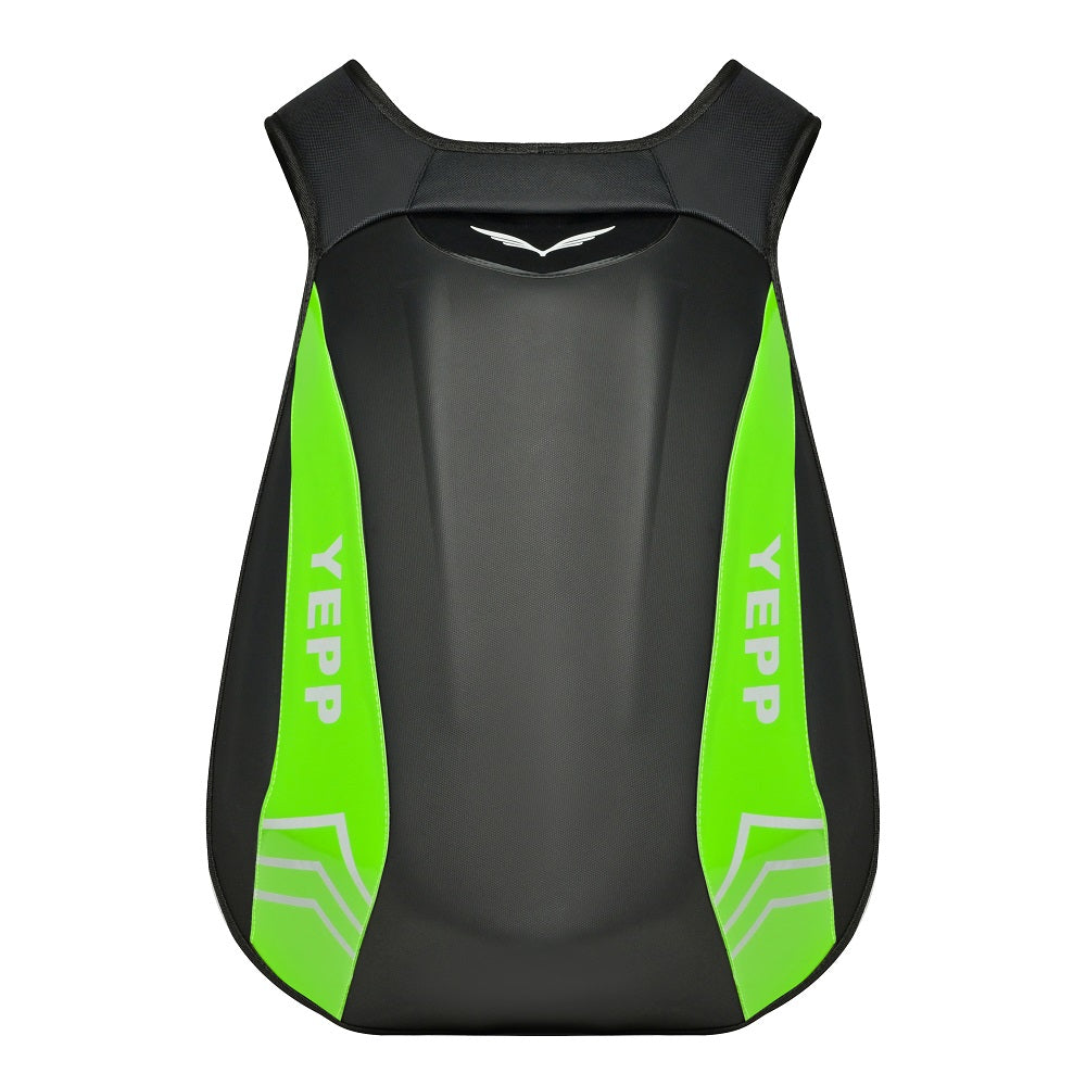 Mochila Porta Capacete Moto Impermeável AntiFurto Reflexivo Verde