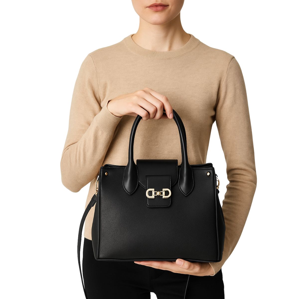 Bolsa Feminina Sofisticada Elegante Golden Fênix