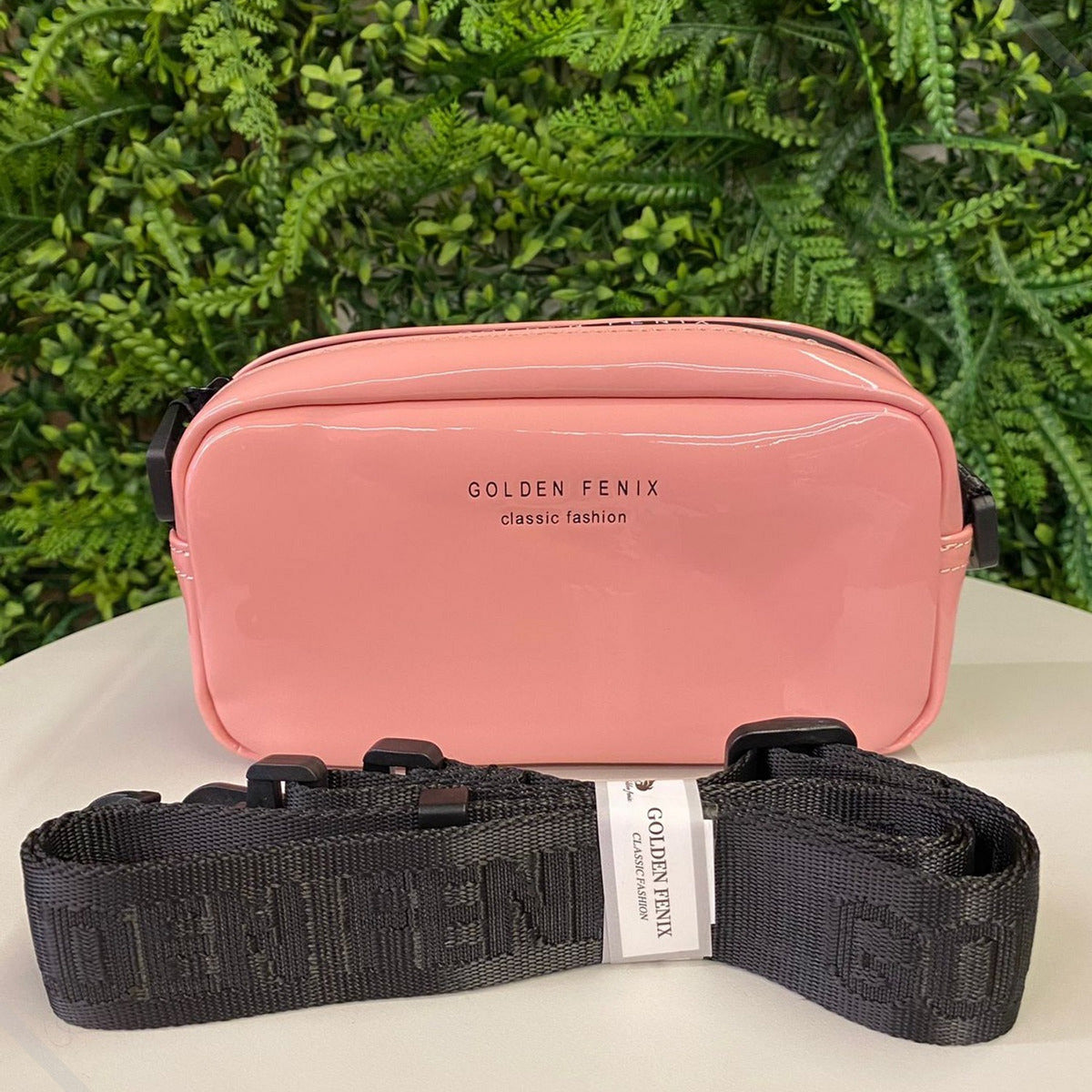 Bolsa Feminina Transversal Verniz Estilosa Impermeável