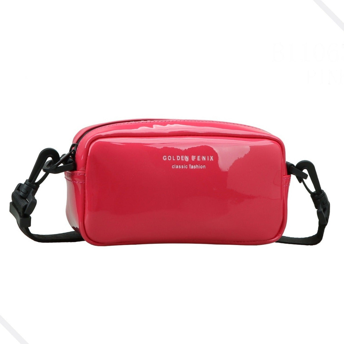 Bolsa Feminina Transversal Verniz Estilosa Impermeável