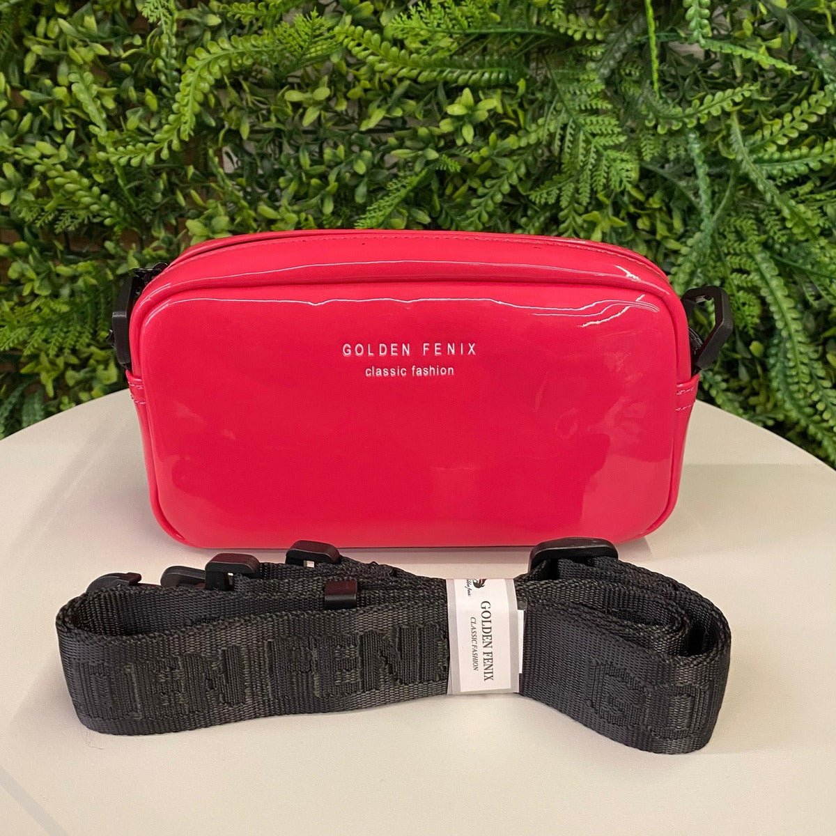 Bolsa Feminina Transversal Verniz Estilosa Impermeável