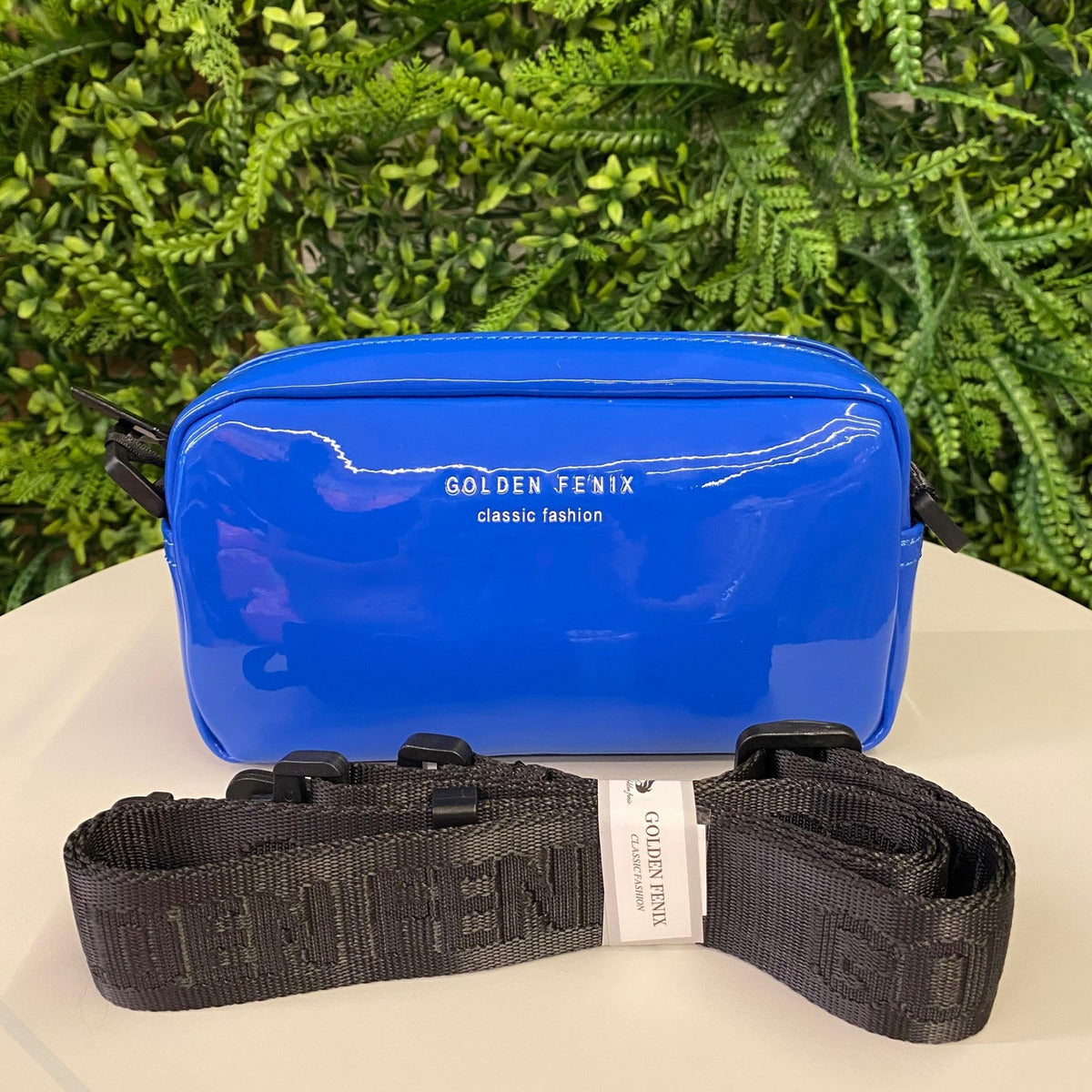 Bolsa Feminina Transversal Verniz Estilosa Impermeável