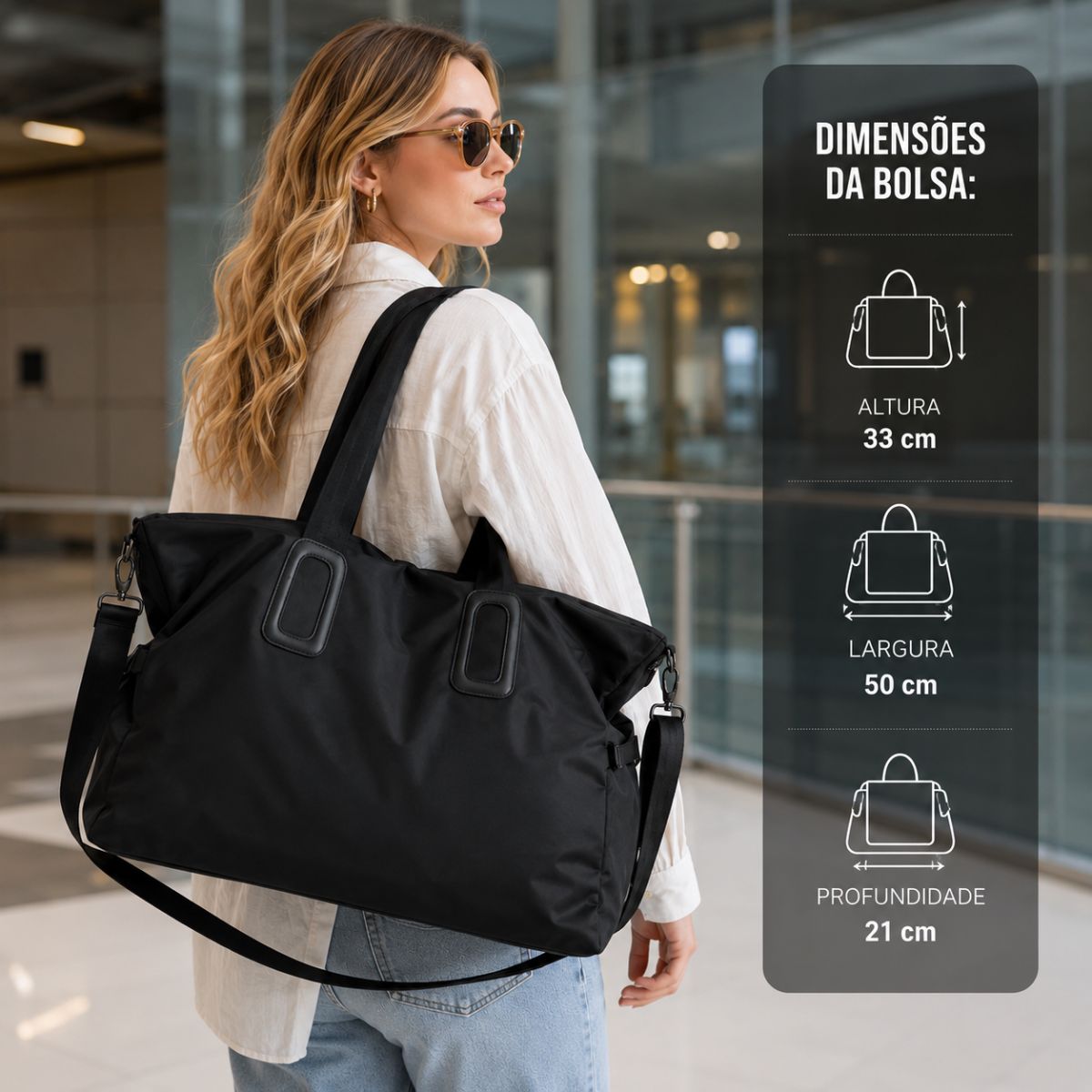 Bolsa Mala Feminina Academia Esportiva Viagem Porta Roupas