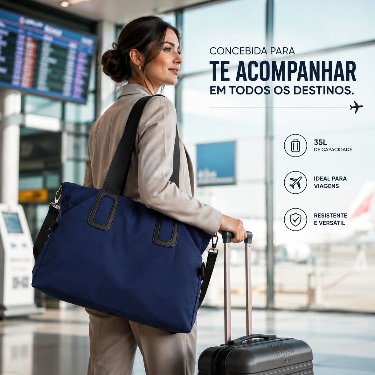 Bolsa Mala Feminina Academia Esportiva Viagem Porta Roupas