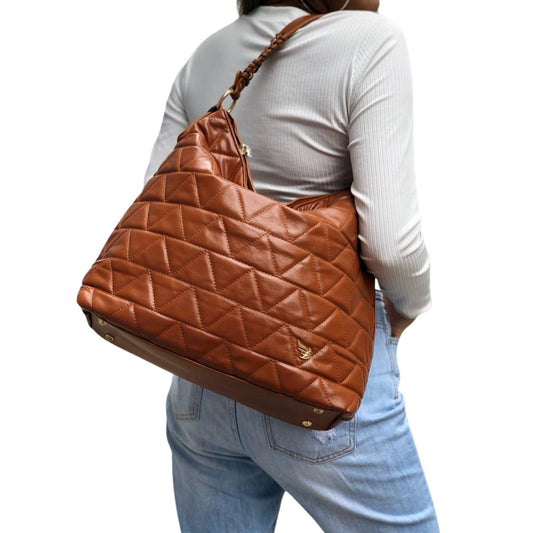 Bolsa Feminina Transversal Acetinada Grande