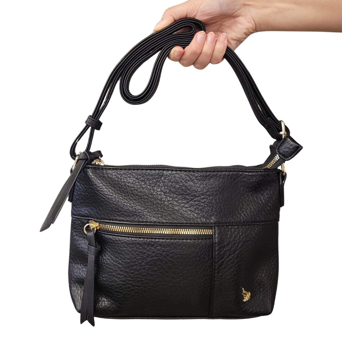 Bolsa Tiracolo Urbana Preta  Bolseira Essential