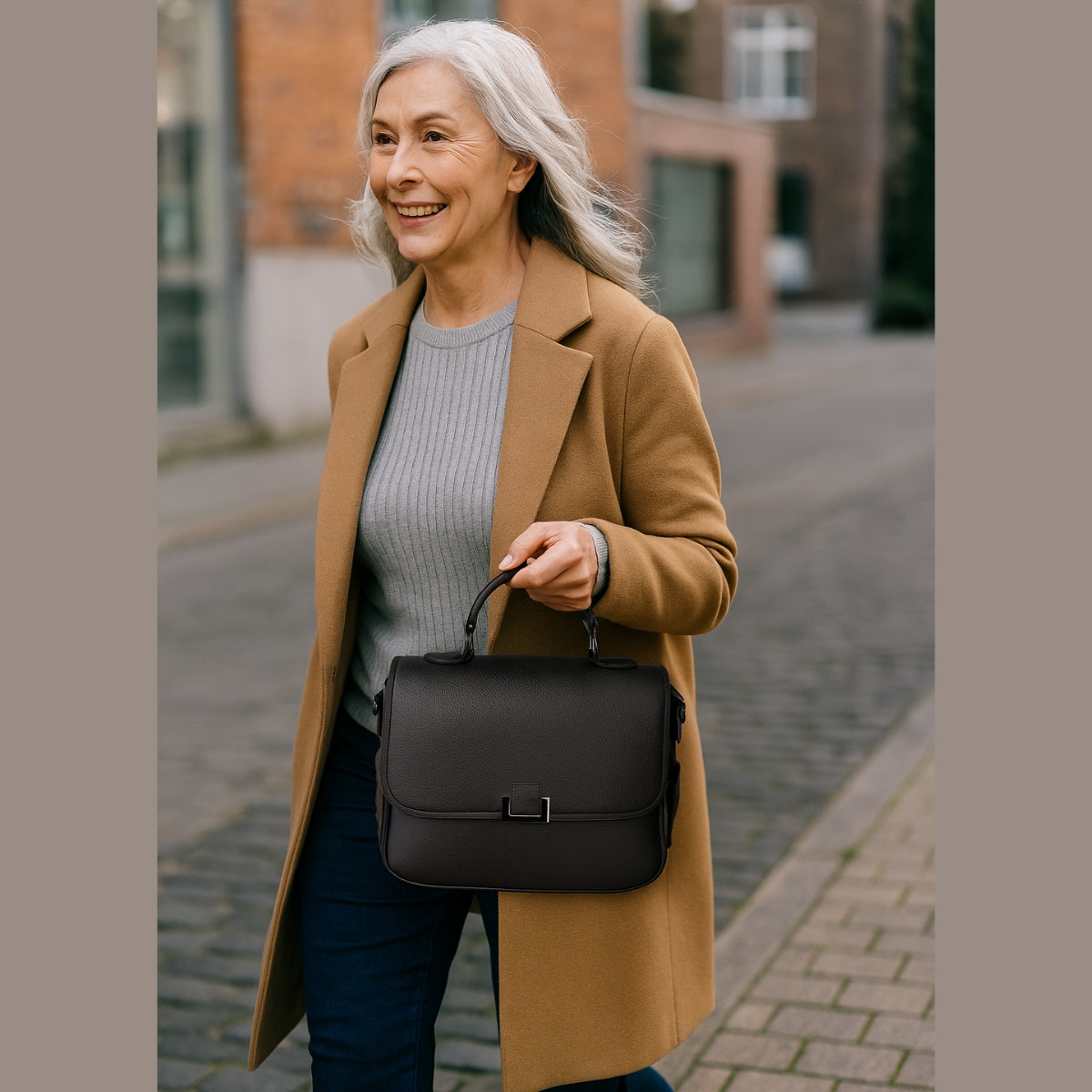 Bolsa Feminina Elegante com Alça Longa e Lenço Estilosa