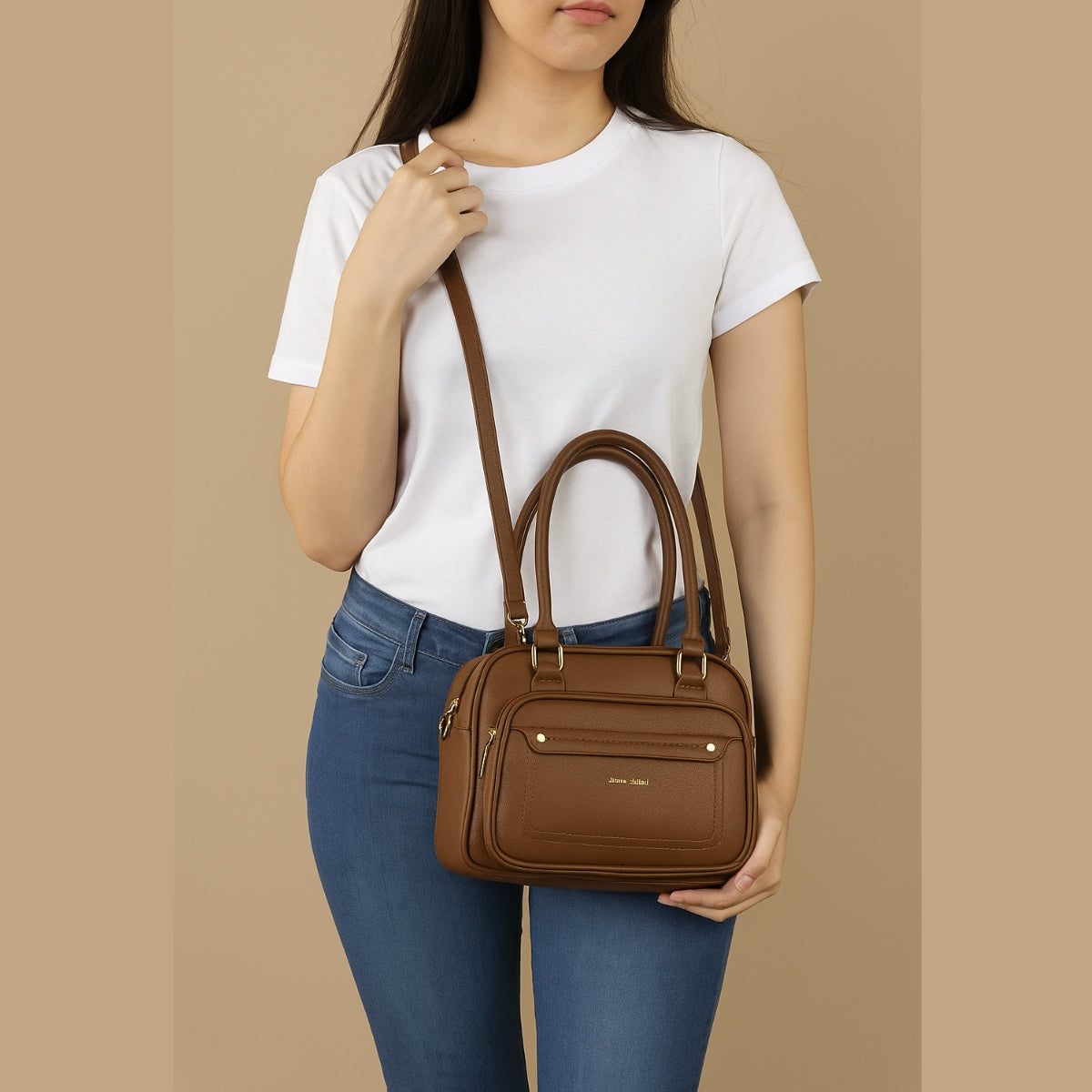 Bolsa Estruturada Glam com Pompom – Bolseira Lux