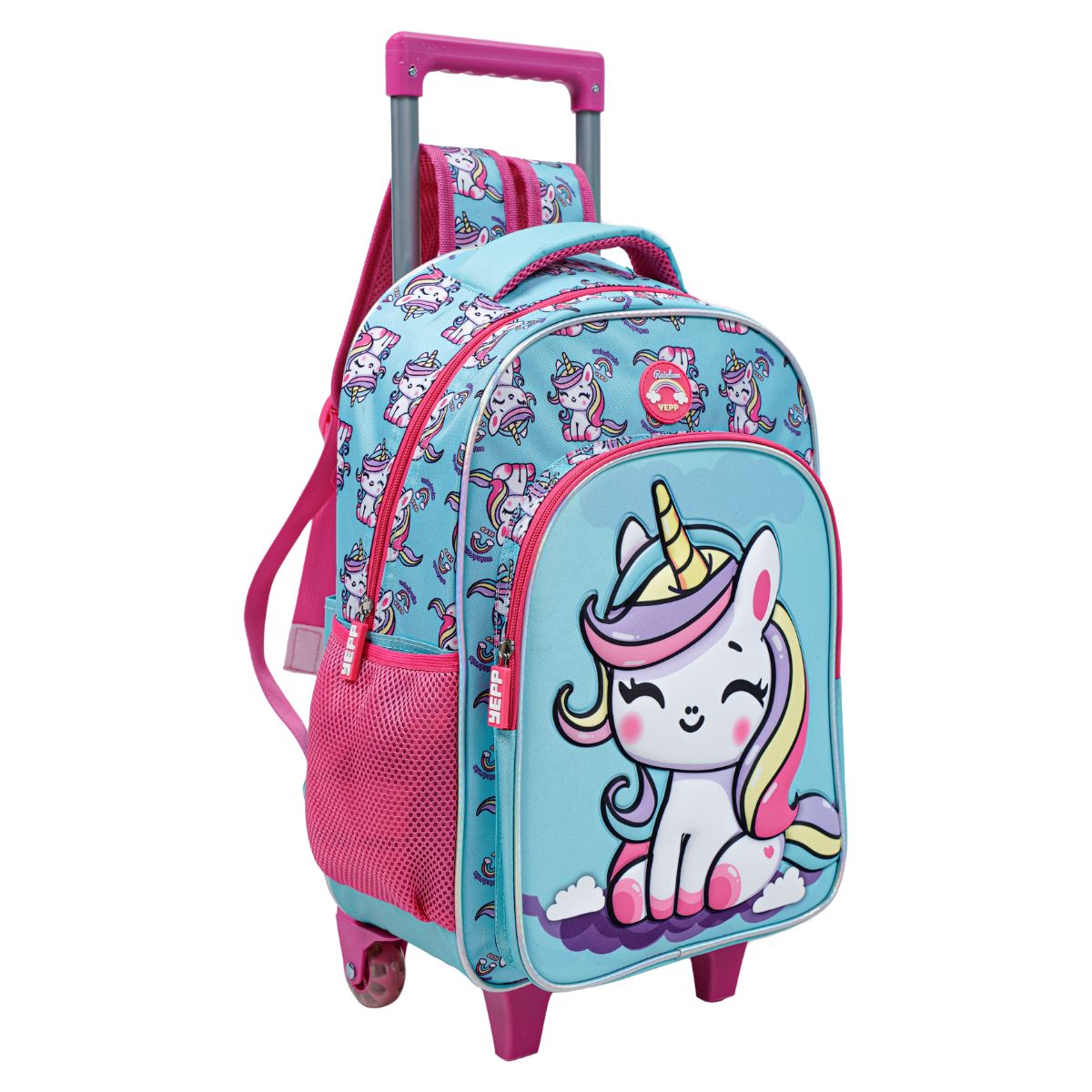 Kit Mochila Escolar Creche Unicórnio Estojo Lancheira Térmica