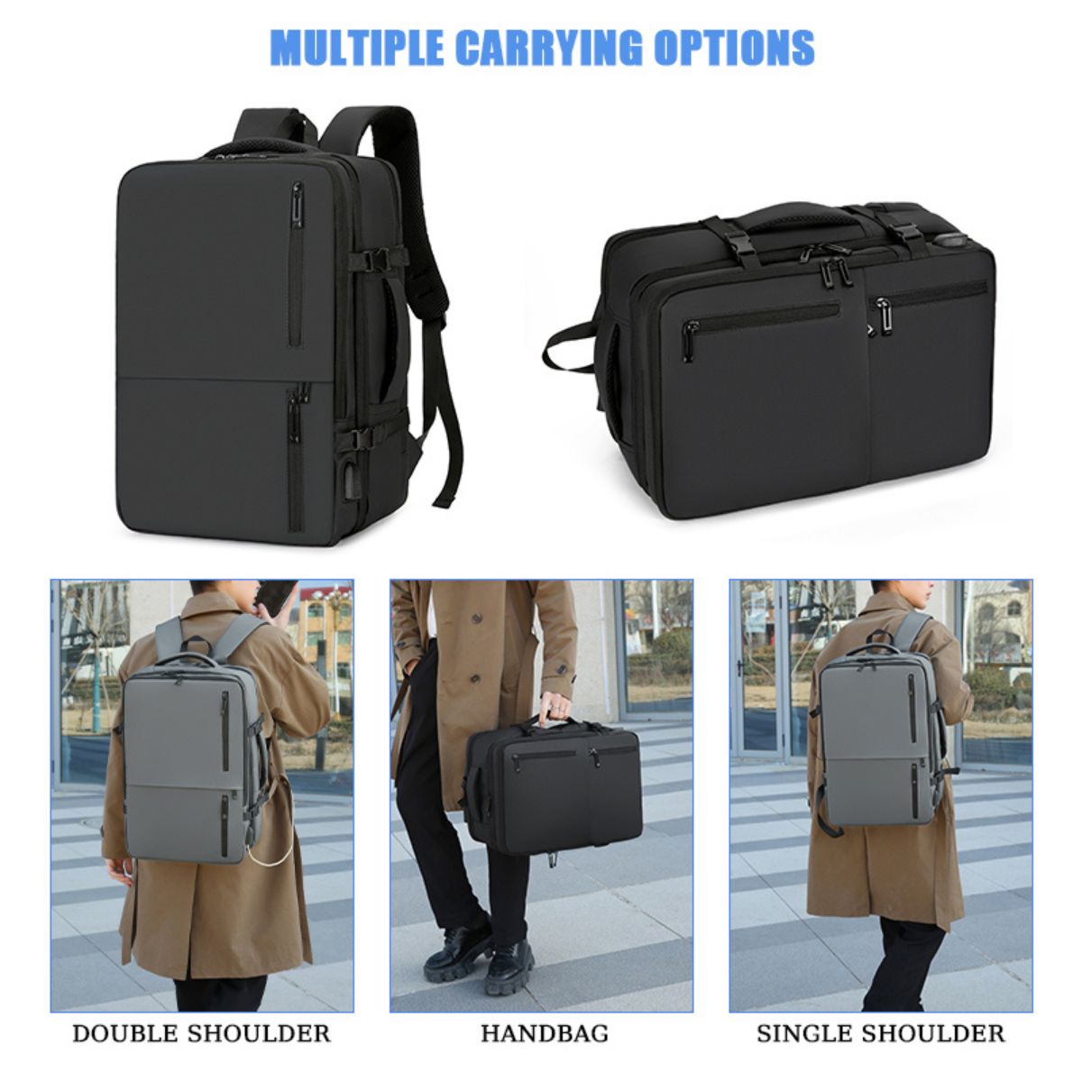 Mochila Grande Executiva Escolar Viagem Notebook até 15,6"