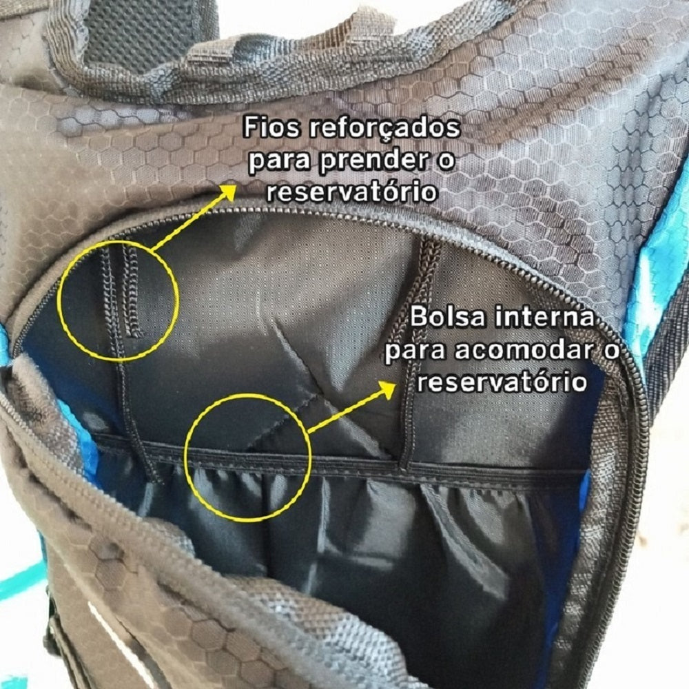 Mochila Hidratação Refil 2L Bolsa D'água para Ciclismo Corrida Camping