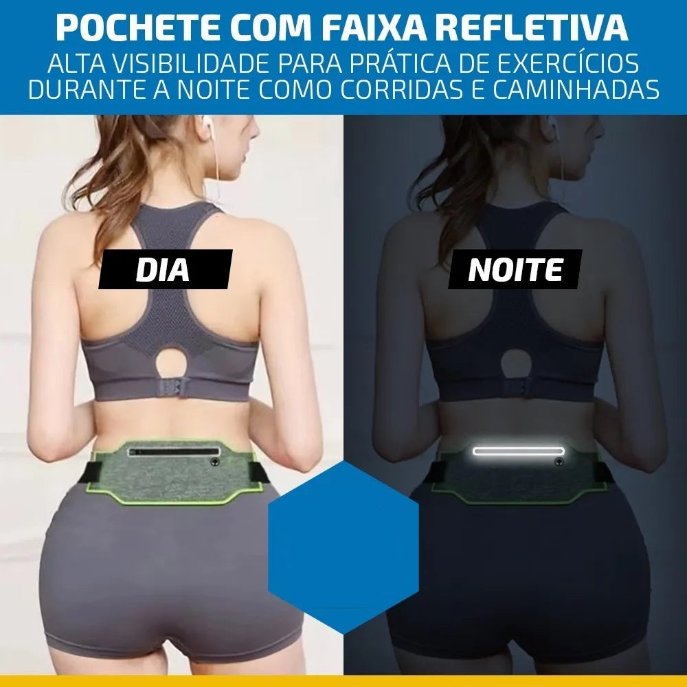 Pochete Corrida porta Celular objetos Exercícios Academia Impermeável Slim
