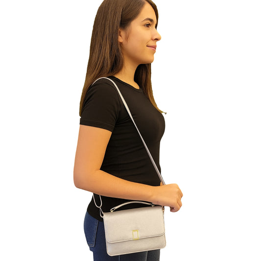 Bolsa  Feminina Pequena de Mão e Tiracolo c/ Alça Regulável